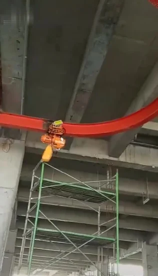 Grues monorail du poste de travail debout 3t avec conception de palan